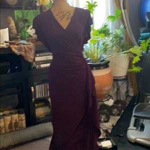 Plum Ralph Lauren evening gown